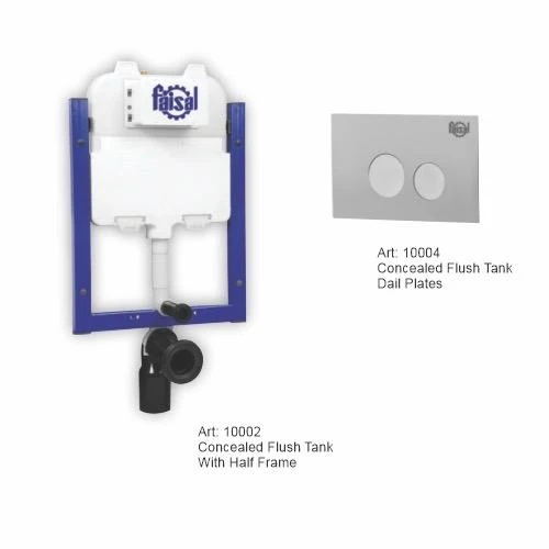 Art # 10002 Half Frame Concealed Cistern With Push Button