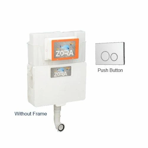Zora Concealed Cistern Without Frame With Push Button