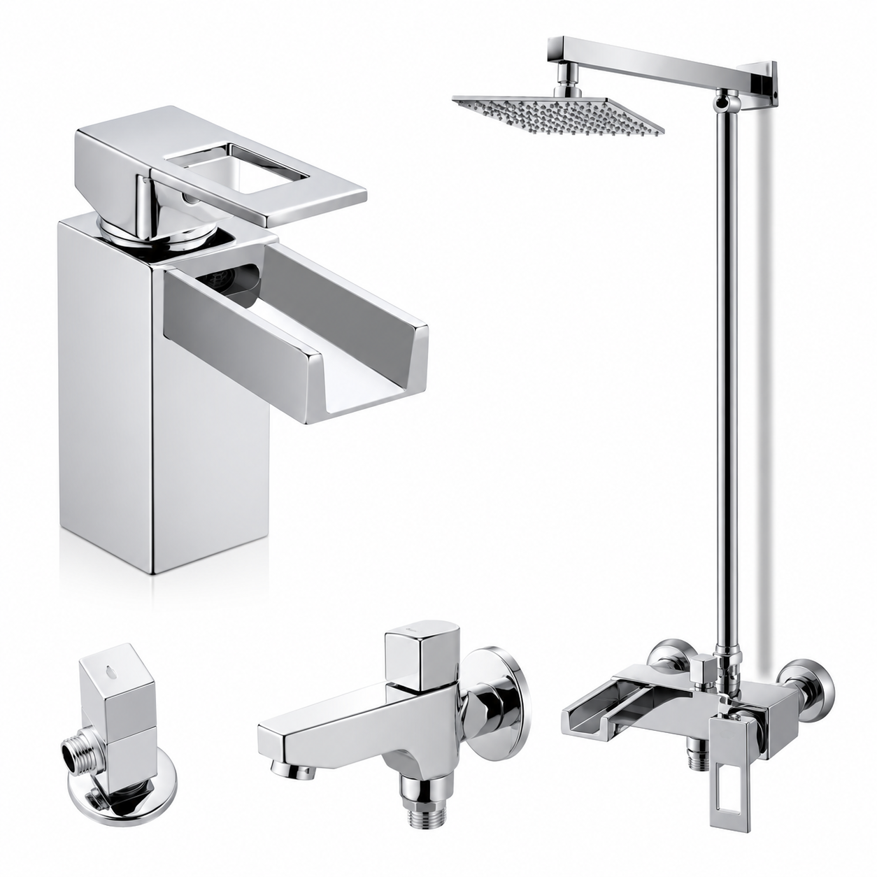 Water Fall Lever Bath Set