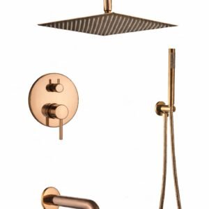 Rose Golden Concealed Shower Set