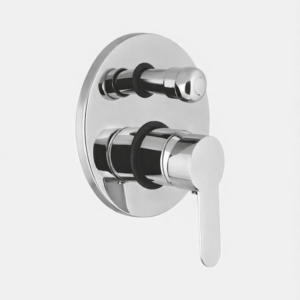 Concealed Bath Mixer (with Round Plate)