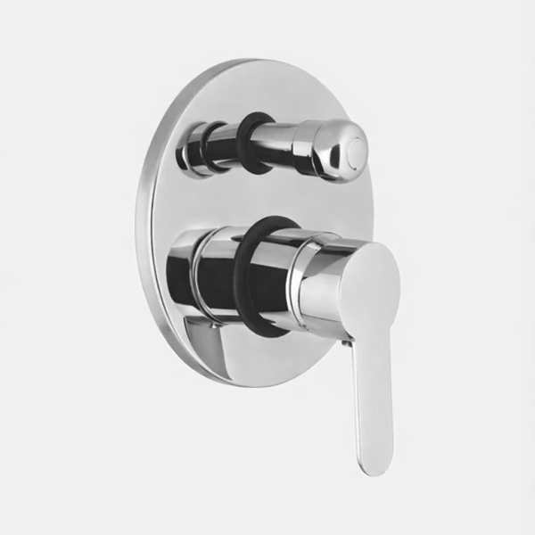 Concealed Bath Mixer (with Round Plate)