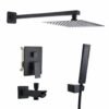Square Black Concealed Sets